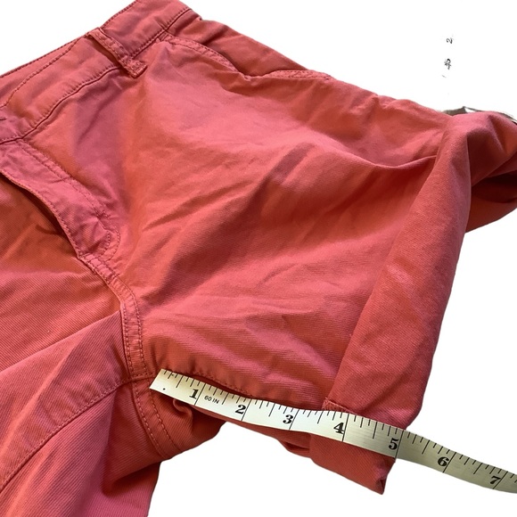 Size 30 Pink Tory Burch Pink Chino Shorts Roll Tab Hem - Picture 8 of 11